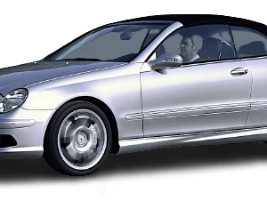 Windscreen Wiper Blades For Mercedes-AMG CLK55 2003-2006 (A209)